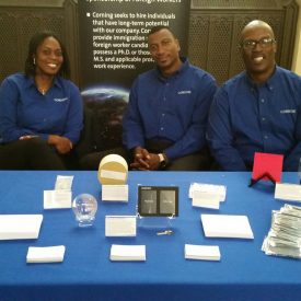 ​Members of the Career Fair Team work to maintain Corning's diverse talent pipeline.