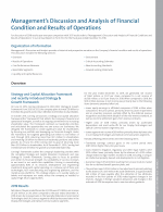 Management's Discussion and Analysis of Financial Condition and Results of Operations