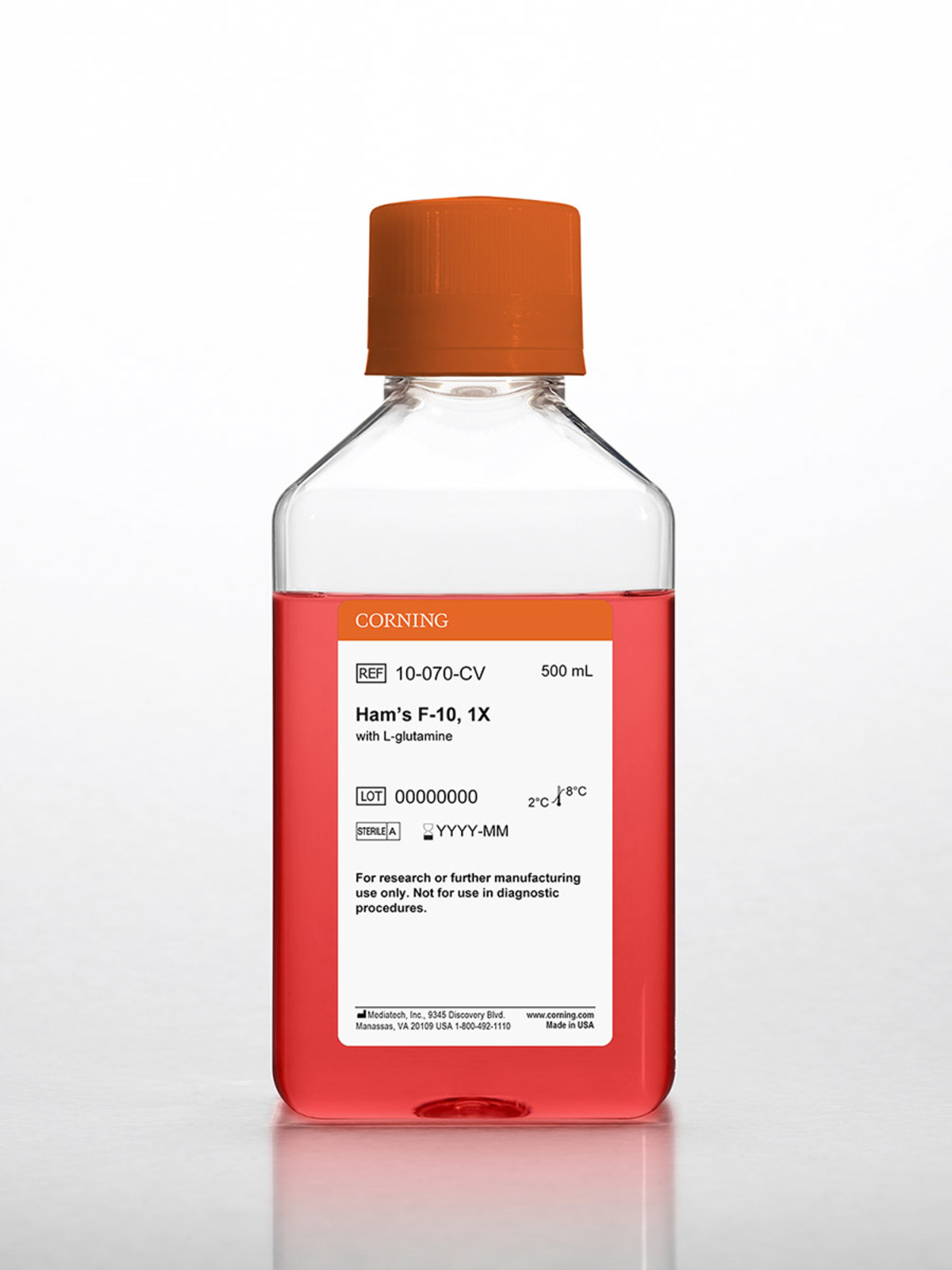 Corning® 500 mL Hams F-10 Medium