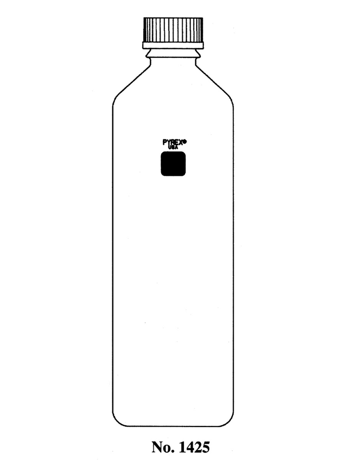 PYREX® 840cm² Roller Bottles with 45 mm Screw Cap