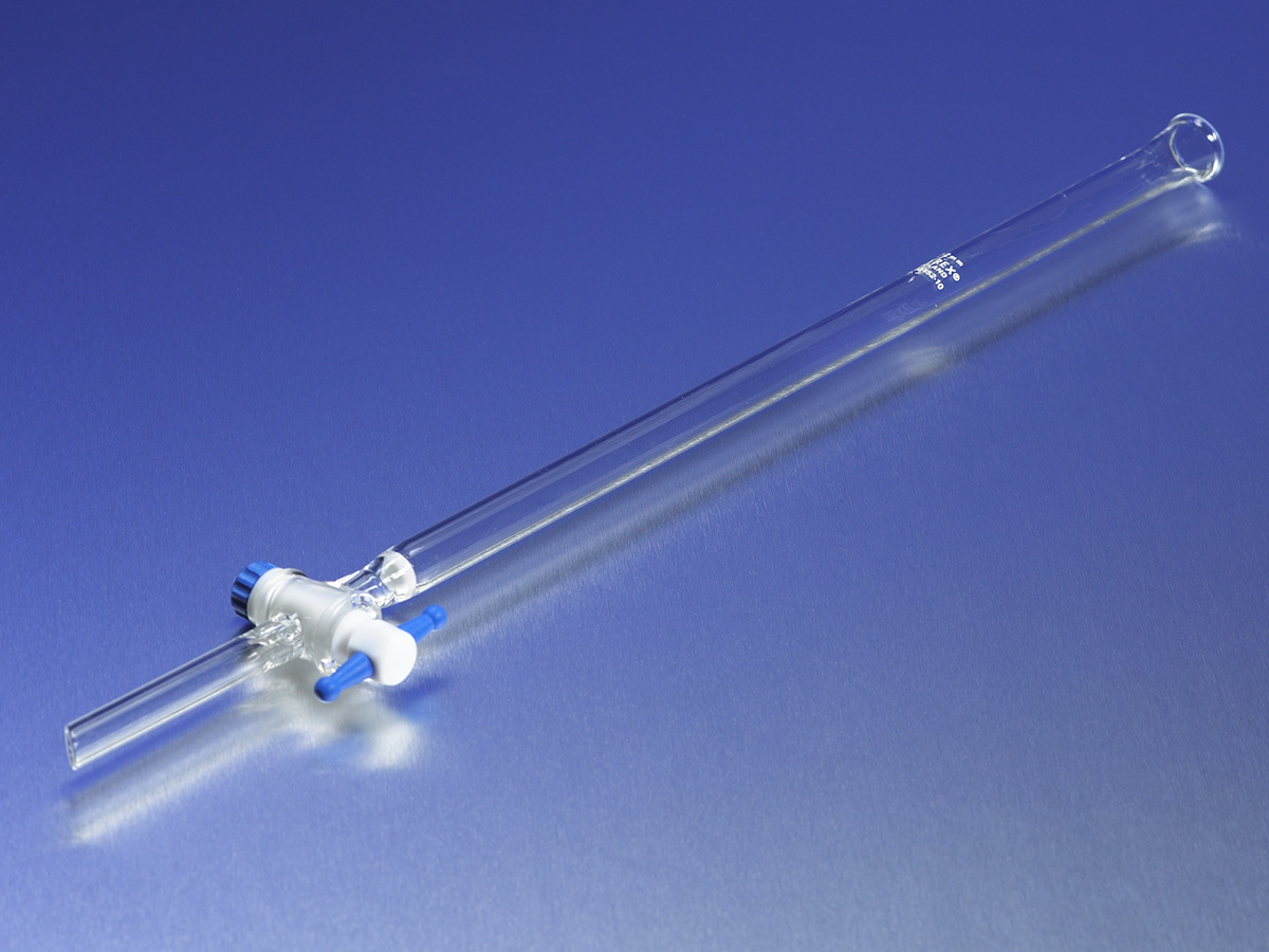 PYREX® Chromatography Column with Coarse Fritted Disc and PTFE Product Standard Stopcock