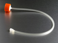 Corning® 33 mm Polyethylene Filling Cap with 1/8“ (3.2 mm) ID Tubing and a Female Luer 1/8“ (3.2 mm) Hose Barb with a Male Luer Lock Plug