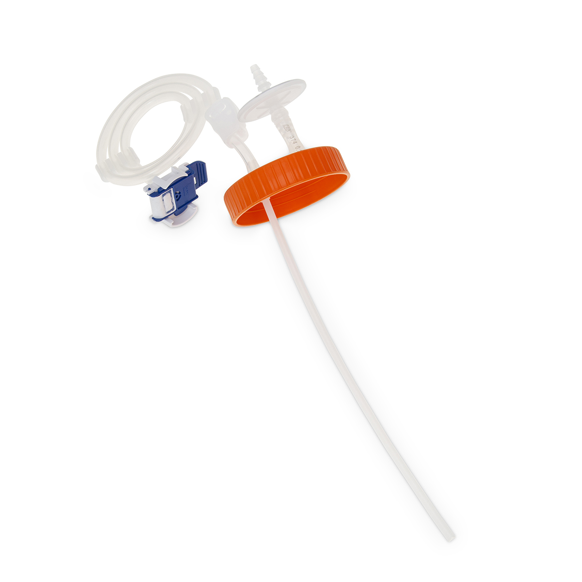 Disposable 100 mm Aseptic Transfer Cap for 5L Plastic Erlenmeyer Flask, 0.2 µm Vent, Aspetic Connector, Sterile