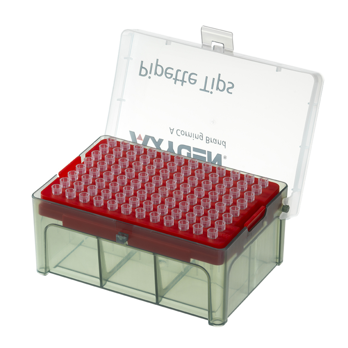 Axygen® 10 µL Pipette Tips, Racked, Sterile, MaxRecovery+™, 4800/Case, 960/Pack