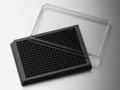Corning® 384 Well ローフランジ 黒 平底　ポリスチレン製 細胞培養処理マイクロプレートs, 10枚/包, フタ付き, 滅菌