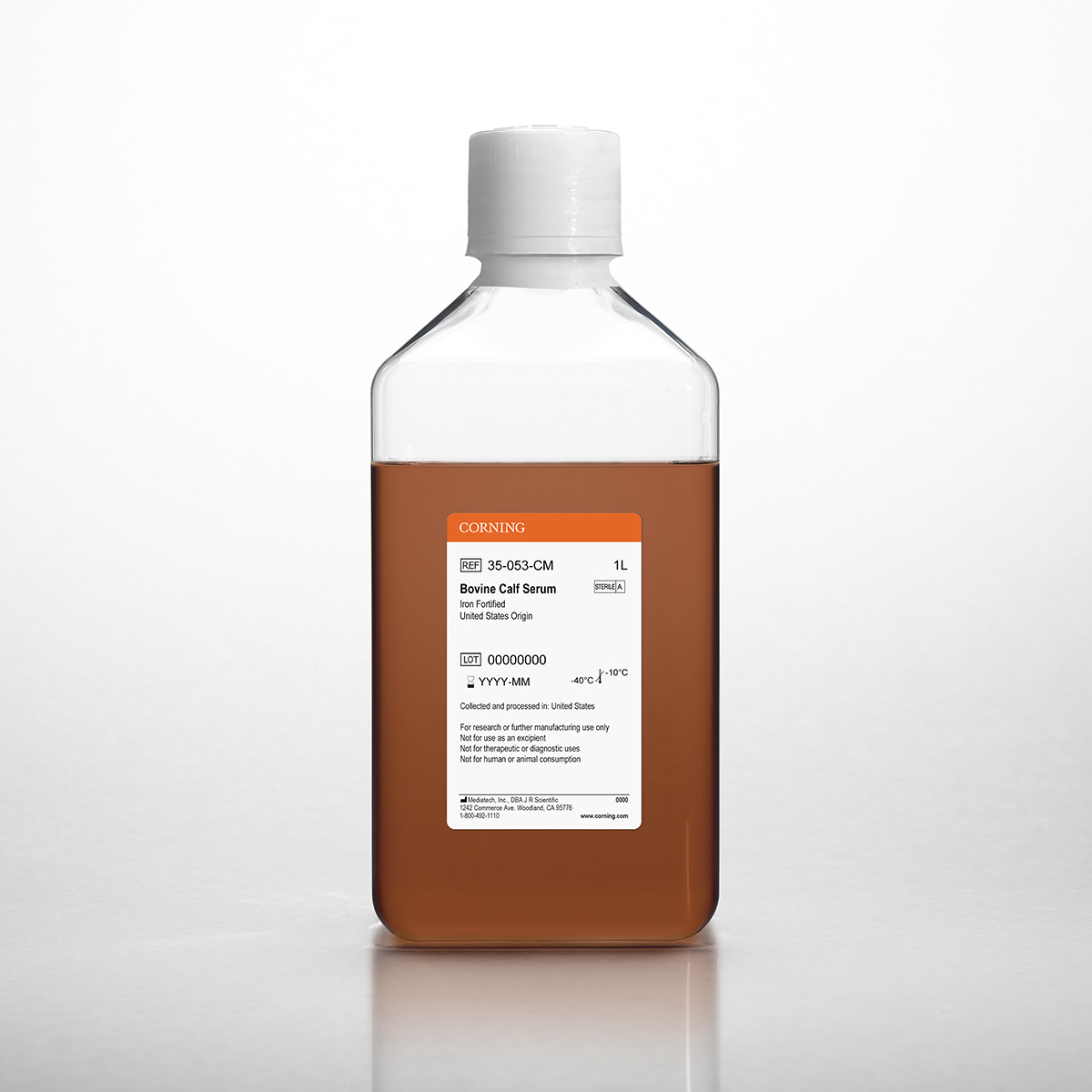 Corning® Bovine Calf Serum, 1L, Iron-Fortified, United States Origin