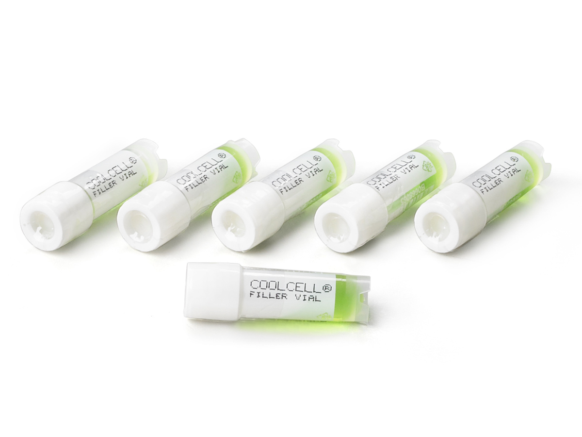Filler vials for CoolCell freezing container to use when freezing less than a full batch of vials, 2