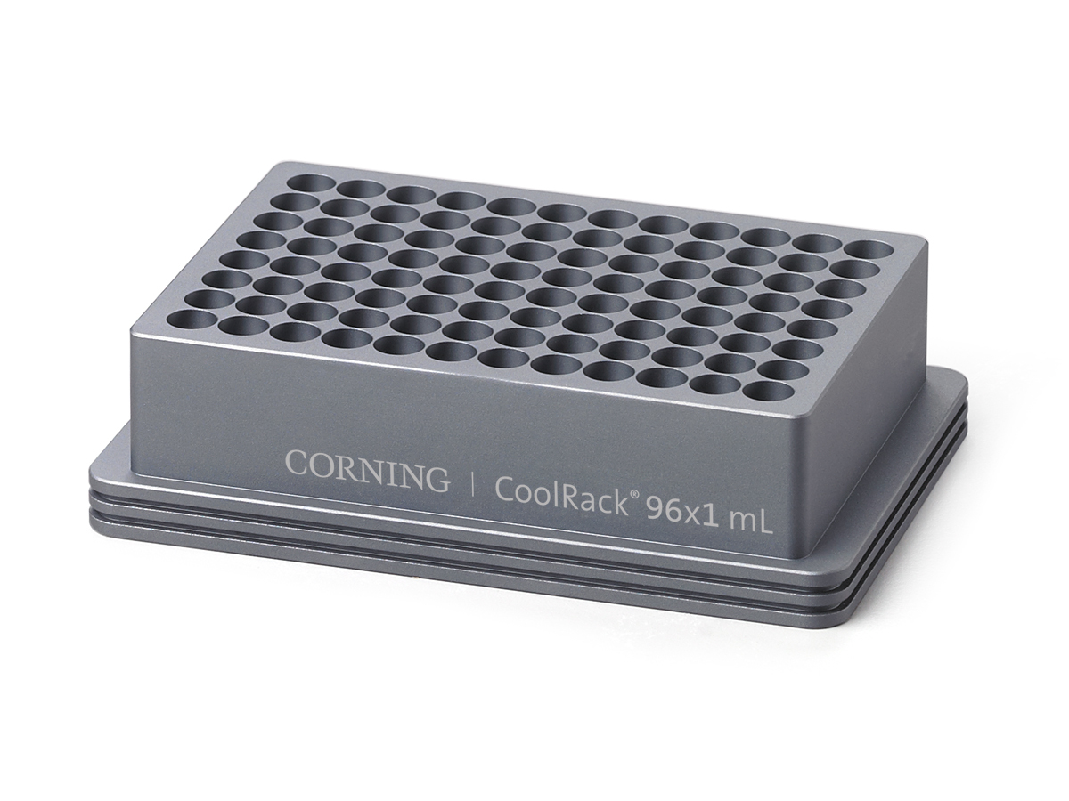 Corning® CoolRack 96x1 mL, Holds 96 x 1.4 mL 2D Tubes
