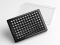 Corning® Elplasia® 96-well Black/Clear, Square, Plasma Treated, Microcavity Microplate, with Lid