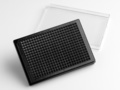 Corning® Elplasia® 384-well Black/Clear, Square, Plasma Treated, Microcavity Microplate, with Lid
