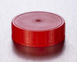 Corning® Gosselin™ Screw Cap for 125 and 180 mL Straight Container, Red PE, 100/Bag, 700/Case