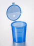 Corning® Gosselin™ Straight Container, 300 mL, Blue PP, Graduated, Blue Hinged cap, 240/Case