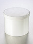 Corning® Gosselin™ Pot, 1070 mL, White PP, White Screw Cap with Seal, Assembled, 70/Case