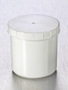 Corning® Gosselin™ Pot, 125 mL, White PP, White Screw Cap, Assembled, 300/Case