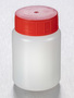 Corning® Gosselin™ Round HDPE Bottle, 100 mL, 37 mm Red Cap with Seal, Assembled, 335/Case