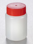Corning® Gosselin™ Round HDPE Bottle, 100 mL, 37 mm Red Cap with Wad, Assembled, 335/Case