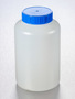 Corning® Gosselin™ Round HDPE Bottle, 1 L, 58 mm Blue Cap with Seal, Assembled, 68/Case