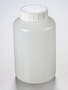 Corning® Gosselin™ Round HDPE Bottle, 1 L, 58 mm White Cap with Seal, Assembled, 68/Case