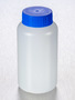 Corning® Gosselin™ Round HDPE Bottle, 250 mL, 37 mm Blue Cap, Assembled, 145/Case