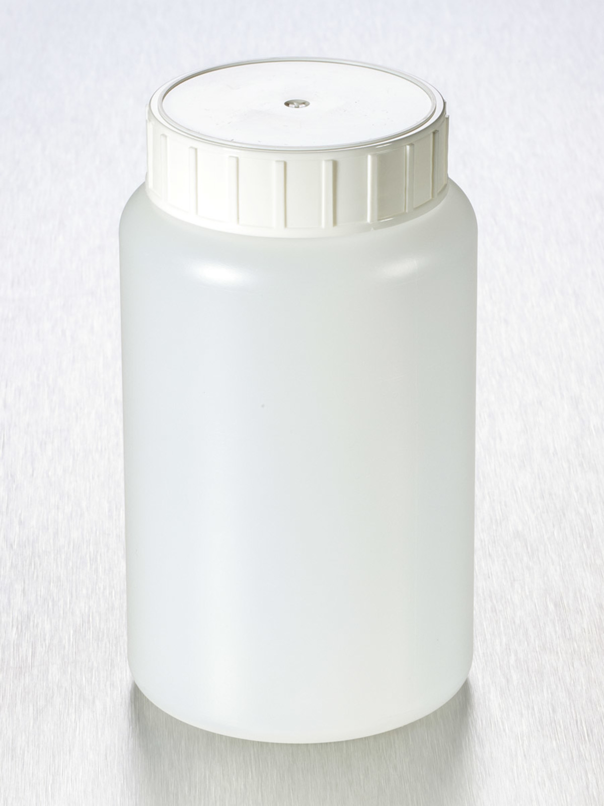 Corning® Gosselin™ Round HDPE Bottle, 500 mL, 58 mm White Cap with Seal, Non-assembled, 135/Case