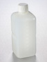 Corning® Gosselin™ Square HDPE Bottle, 1 L, Graduated, 28 mm White Tamper-evident Cap with Shaped Seal, Non-assembled, 77/Case