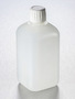 Corning® Gosselin™ Square HDPE Bottle, 500 mL, Graduated, 22 mm White Tamper-evident Cap with Shaped Seal, Assembled, 100/Case