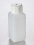 Corning® Gosselin™ Square HDPE Bottle, 100 mL, 20 mm White Cap, Non-assembled, 300/Case