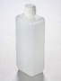 Corning® Gosselin™ Rectangular HDPE Bottle, 500 mL, Graduated, 20 mm White Tamper-evident Cap with Shaped Seal, Non-assembled, 170/Case