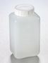Corning® Gosselin™ 方形HDPE瓶，1 L，带刻度，58 mm白色盖，预装，90/箱
