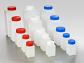 Corning® Gosselin™ 长方形HDPE瓶，250 mL，带刻度，20 mm白色带密封圈防启封盖，预装，312/箱