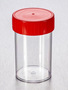 Corning® Gosselin™ Straight Container, 200 mL, PS, Red Screw Cap, Assembled, Sterile, 162/Case