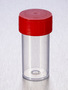 Corning® Gosselin™ Straight Container, 40 mL, PP, Red Screw Cap, Assembled, Sterile, 100/Bag, 1000/Case