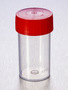 Corning® Gosselin™ Straight Container, 60 mL, PP, Red Screw Cap, Assembled, 70/Bag, 700/Case