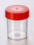 Corning® Gosselin™ Straight Container, 125 mL, PP, Red Screw Cap, Assembled, Sterile, 380/Case