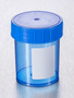 Corning® Gosselin™ Straight Container, 125 mL, Blue PP with White Label, Blue Screw Cap, Assembled, Sterile, 380/Case