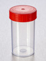 Corning® Gosselin™ Straight Container, 180 mL, PP, Red Screw Cap, Assembled, Sterile, 264/Case