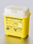 Corning® Gosselin™ Waste and Sharp Container, 600 mL, Yellow PP, White Hinged Cap, 70/Case