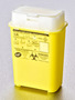 Corning® Gosselin™ Waste and Sharp Container, 800 mL, Yellow PP, White Hinged Cap, 65/Case