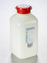 Corning® Gosselin™ Water Sampling Square HDPE Bottle, 500 mL,  Graduated, No Sodium Thiosulfate, 29 mm Red Tamper-evident Hinged Plug, Sterile, 100/Case