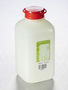 Corning® Gosselin™ 取水样方形HDPE瓶，500 mL，带刻度，120 mg/L硫代硫酸钠，29 mm红色防启封链接塞，灭菌，1/袋，100/箱