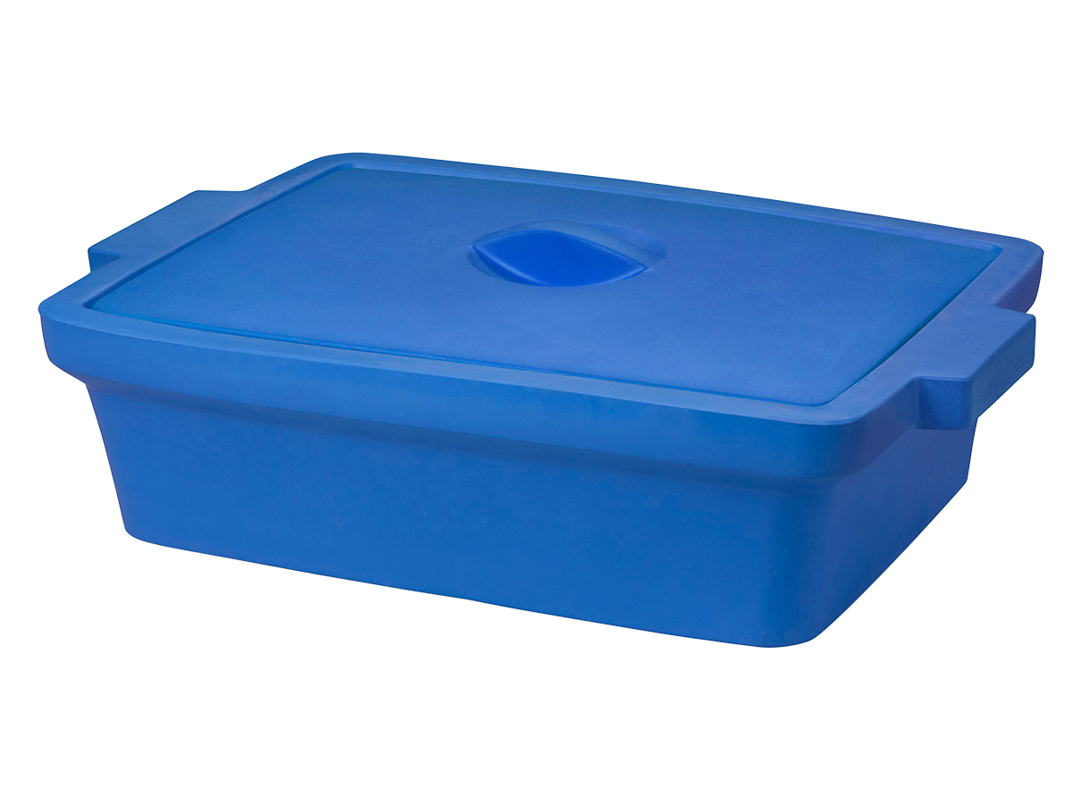 432100  Corning® Ice Pan, Rectangular with Lid, Maxi 9L, Blue