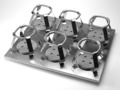 Corning® Platform with 6 x 1L Flask Clamps
