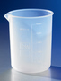 Corning® Reusable Plastic Low Form 500 mL Beaker, Perfluoroalkoxy-copolymer