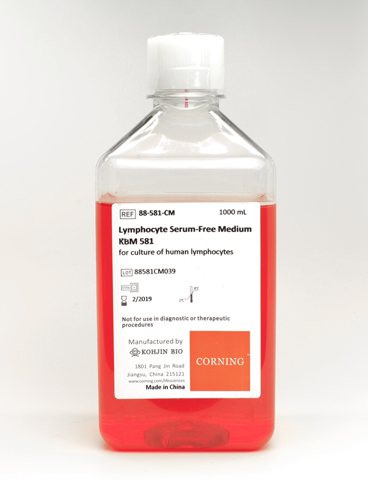 88-581-CM | Corning® Lymphocyte Serum-free Medium, KBM 581 | Corning