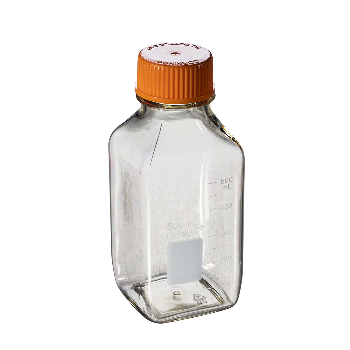 431432  Corning® 500 mL Square Polycarbonate Storage Bottles with