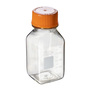 Corning® 250mL Square Polycarbonate Storage Bottles with 45mm Caps, Non-assembled, Bulk, Non-sterile, 24/Case