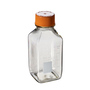 Corning® 500mL Square Polycarbonate Storage Bottles with 45mm Caps, Non-assembled, Bulk, Non-sterile, 24/Case