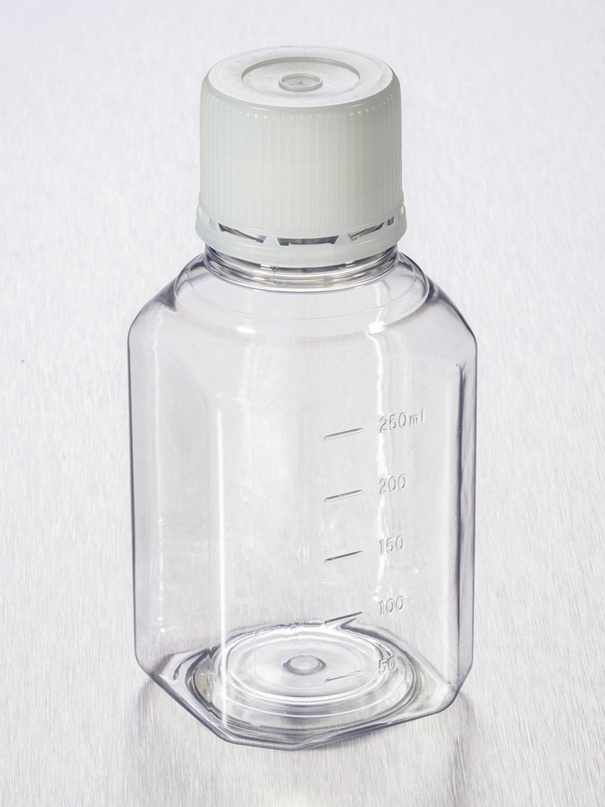 STORAGE BOTTLE,250 mL, 31.7mm HDPE SCREW CAP,PET,S,BK,24/TRAY,48/CS, 2 x 24