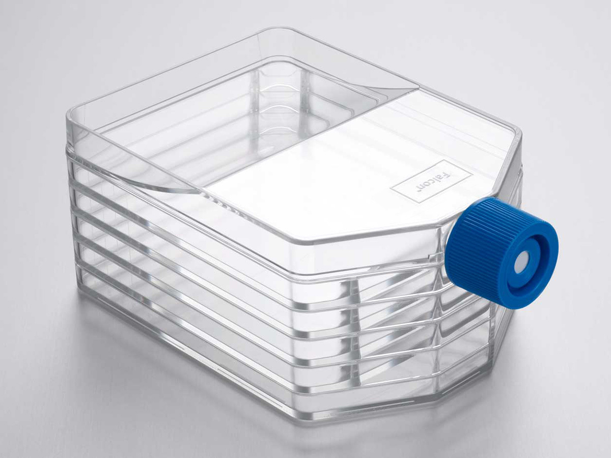 Falcon® 875cm² Rectangular Straight Neck Cell Culture Multi-Flask, 5-layer with Vented  Cap