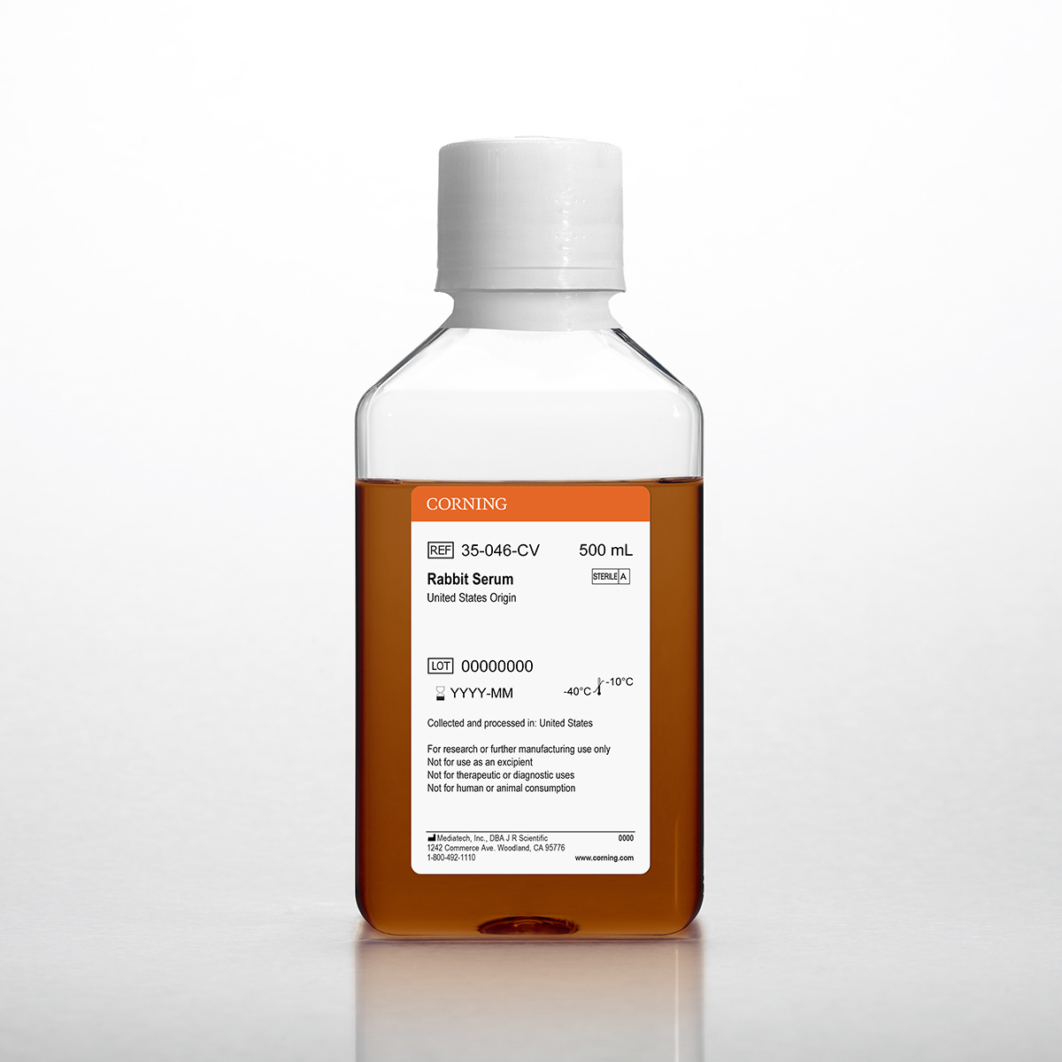 Corning® Rabbit Serum, 500 mL, United States Origin